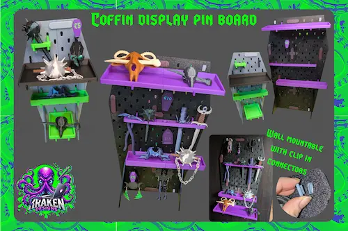 Coffin Display Pin Board