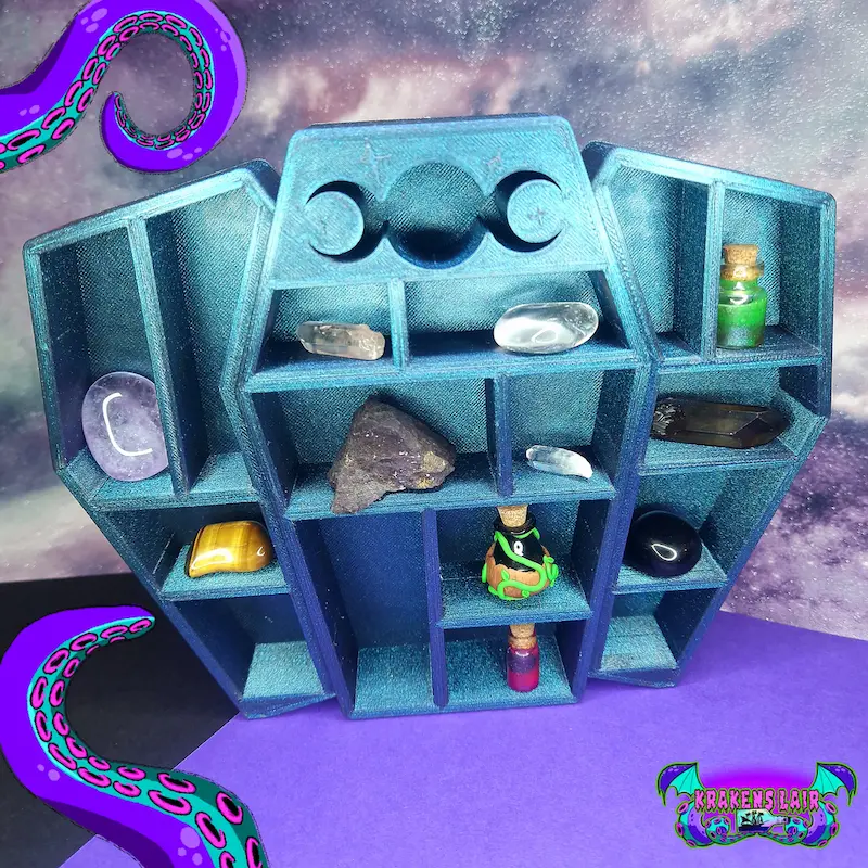 Triple Moon Coffin Shelf