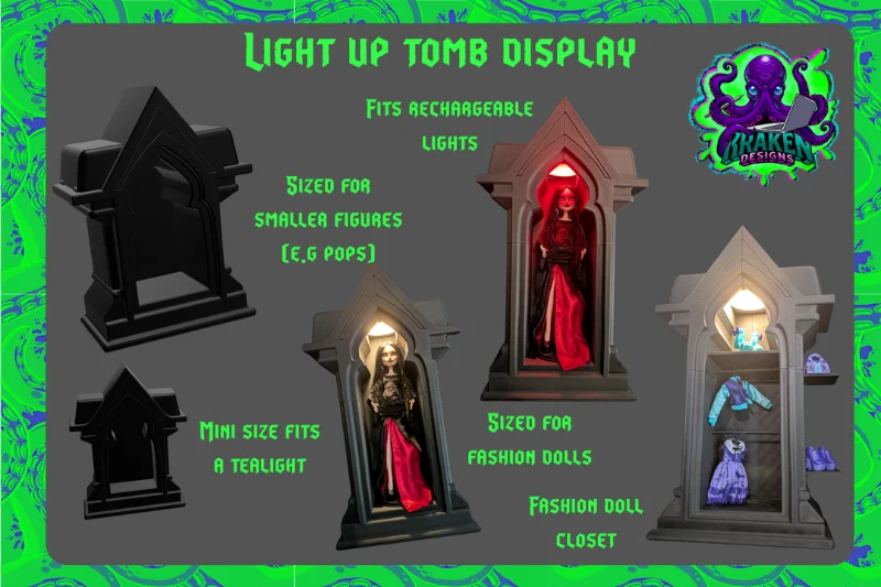 Tombstone Light up Display